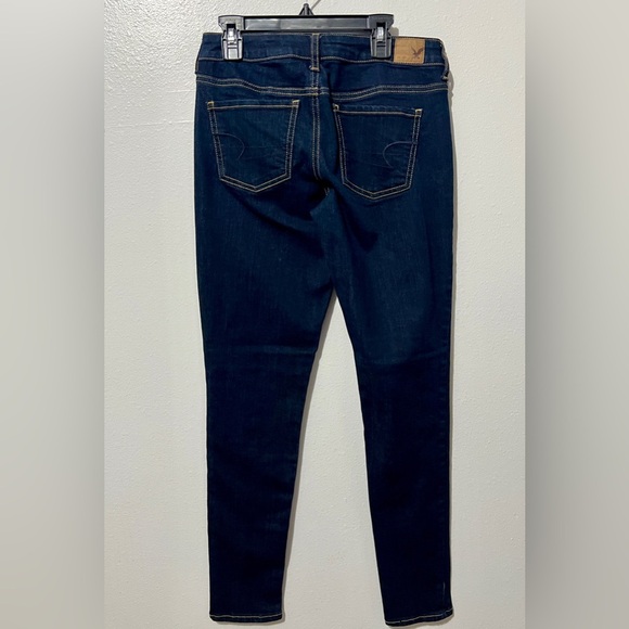American Eagle Dark Wash Classic Jeggings - Size 4 - Picture 4 of 11